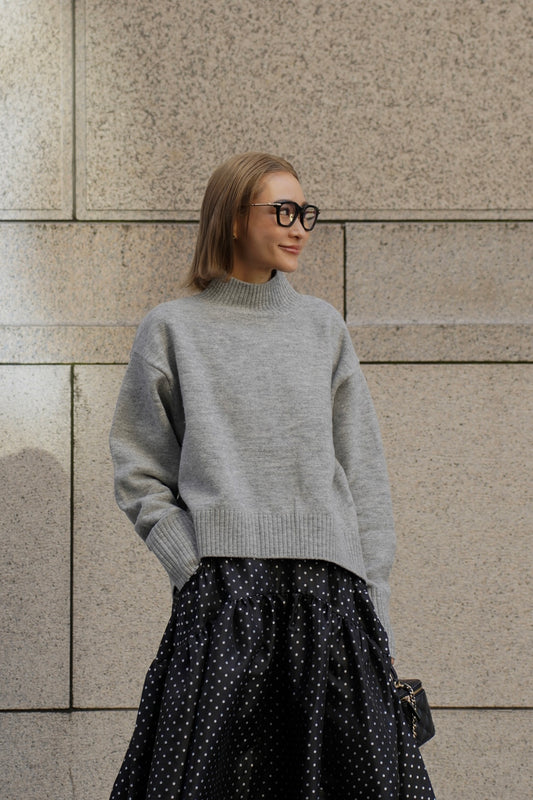 タートルニット【GRAY】