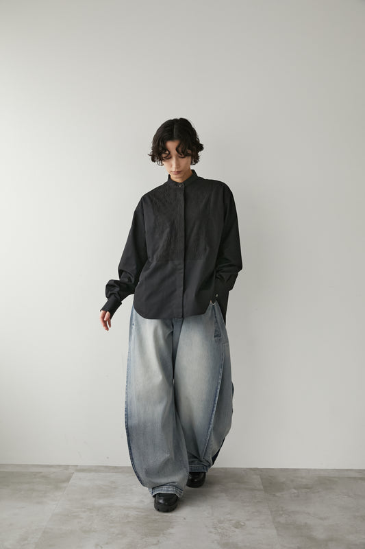 レリーフシャツ【BLACK】