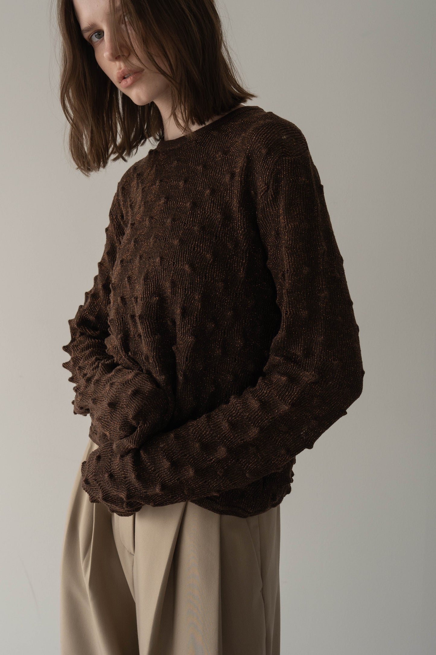 【予約販売4月上旬-中旬配送】トゲトゲニット【BRWON】