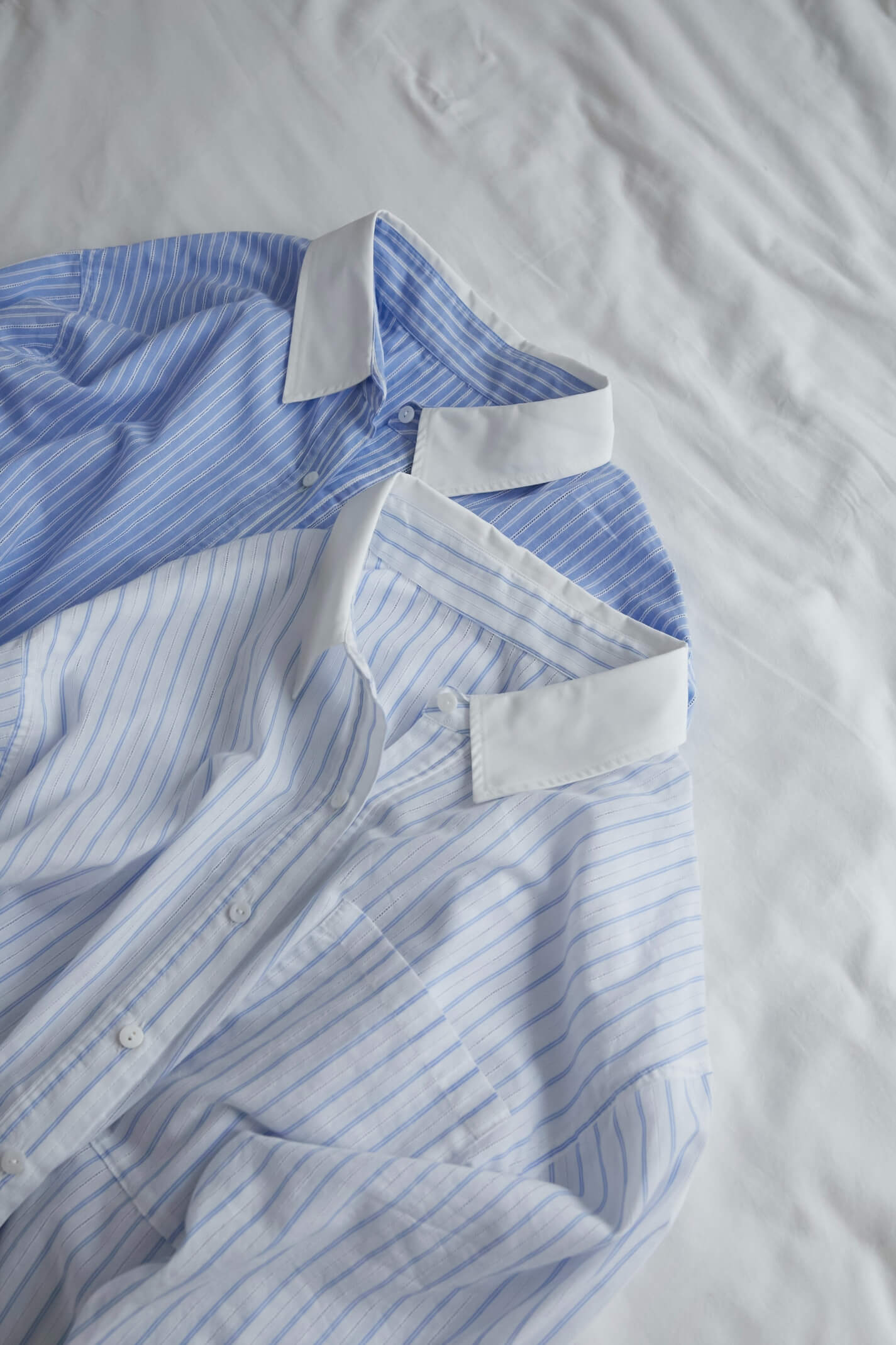ストライプオーバーシャツ【WHITE】