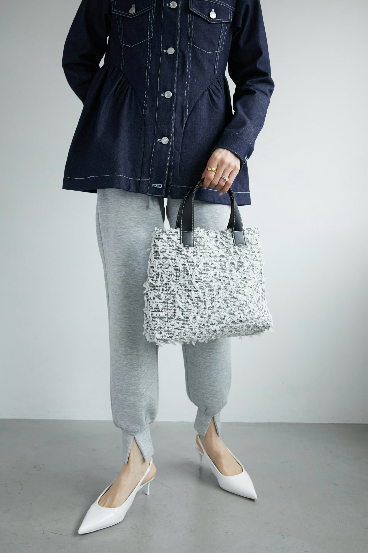 フレアデニムジャケット【BLUE】