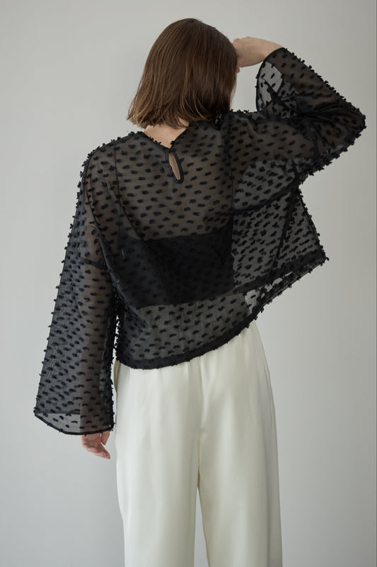 ドットシアートップス【BLACK】