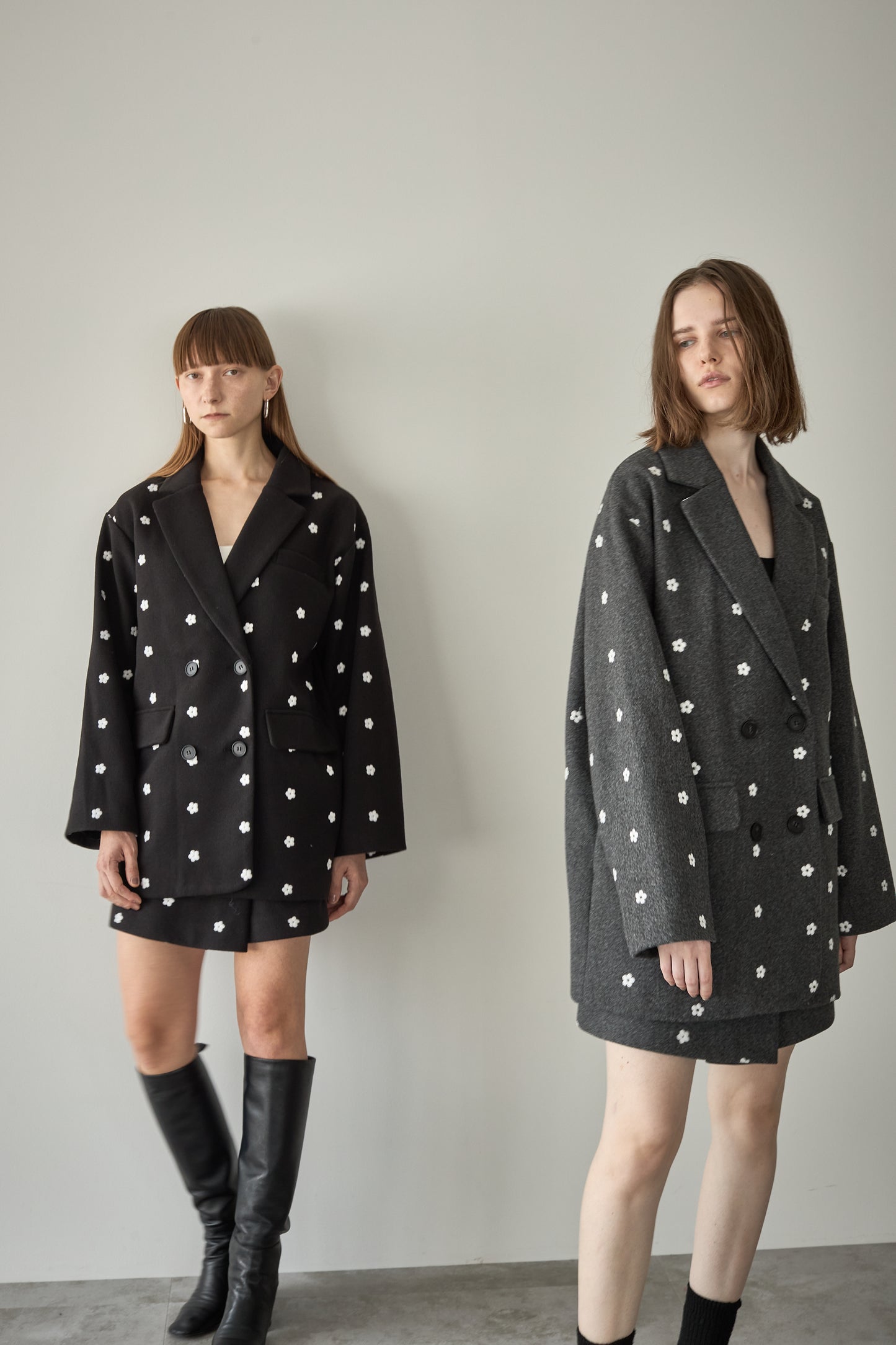 フラワージャケット【BLACK】