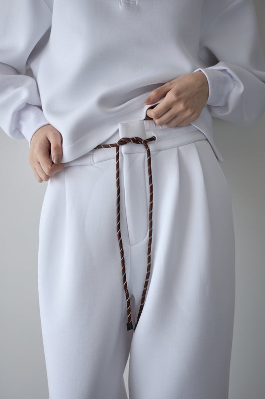 スウェットワイドパンツ【WHITE】