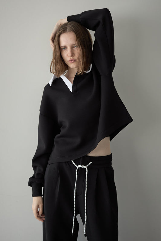 ビックカラースウェット【BLACK×WHITE】