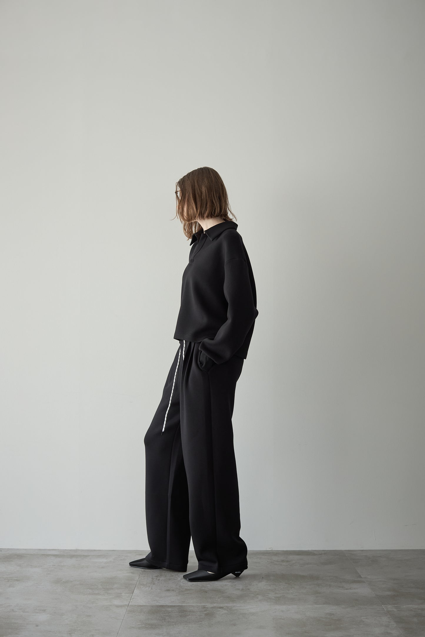 ビックカラースウェット【BLACK】