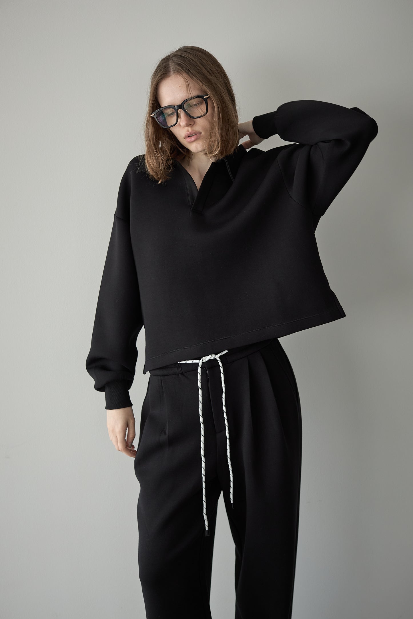 ビックカラースウェット【BLACK】
