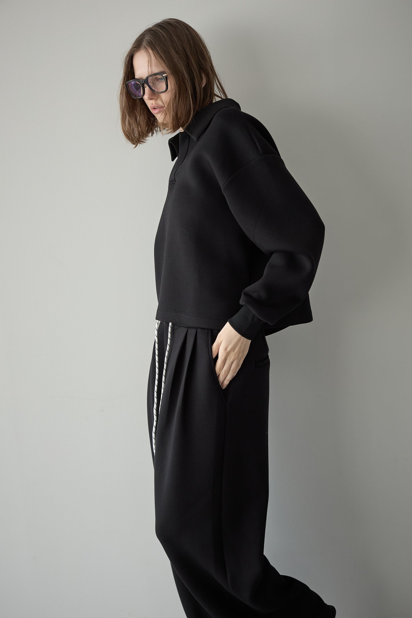 ビックカラースウェット【BLACK】