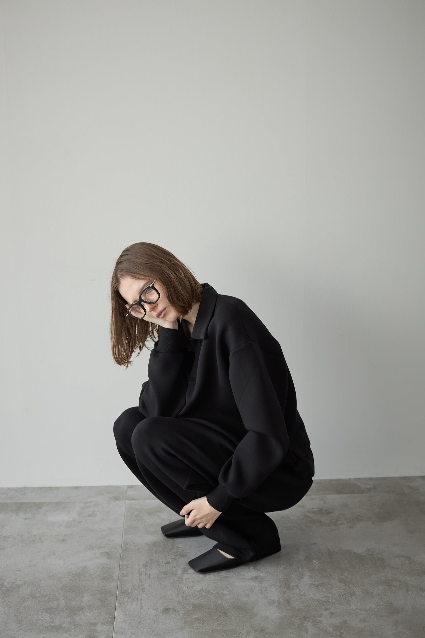ビックカラースウェット【BLACK】