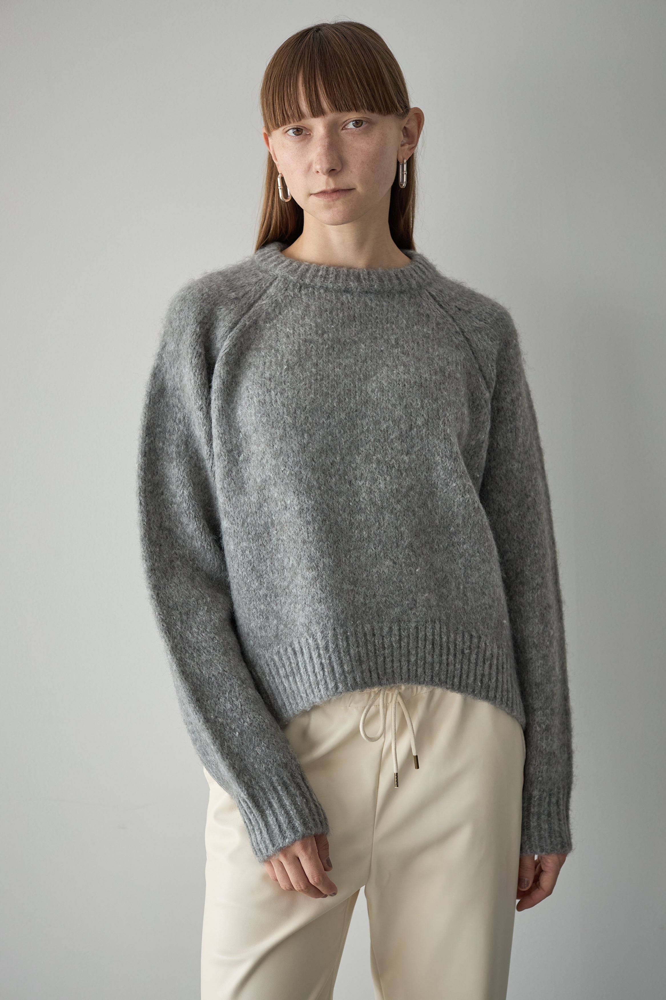 ELLIE スリットニット黒 セール】キャミセットサイズスリットニット（ニット/セーター