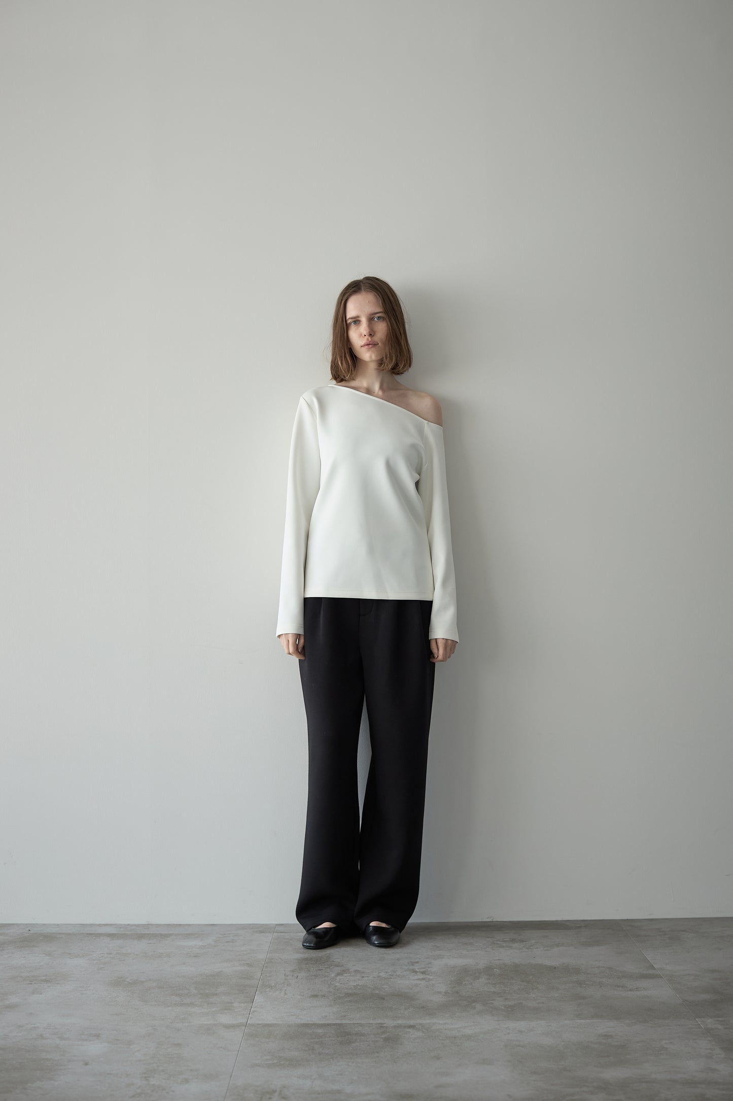 ワンショルダートップス【WHITE】