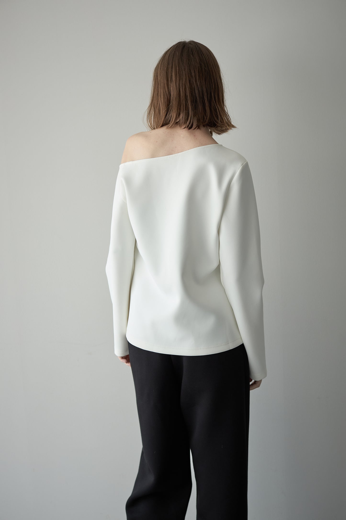 ワンショルダートップス【WHITE】