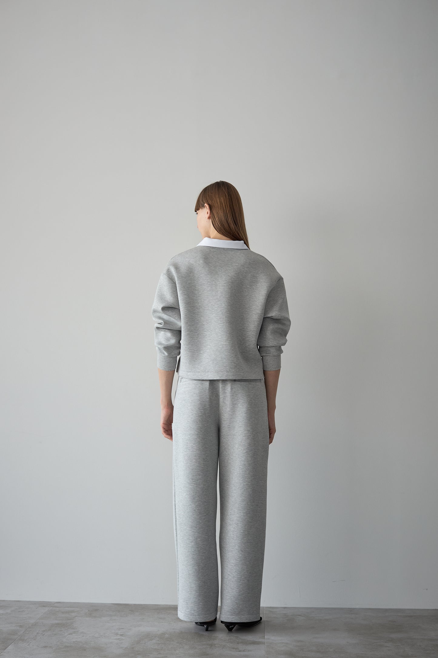 ビックカラースウェット【GRAY×WHITE】