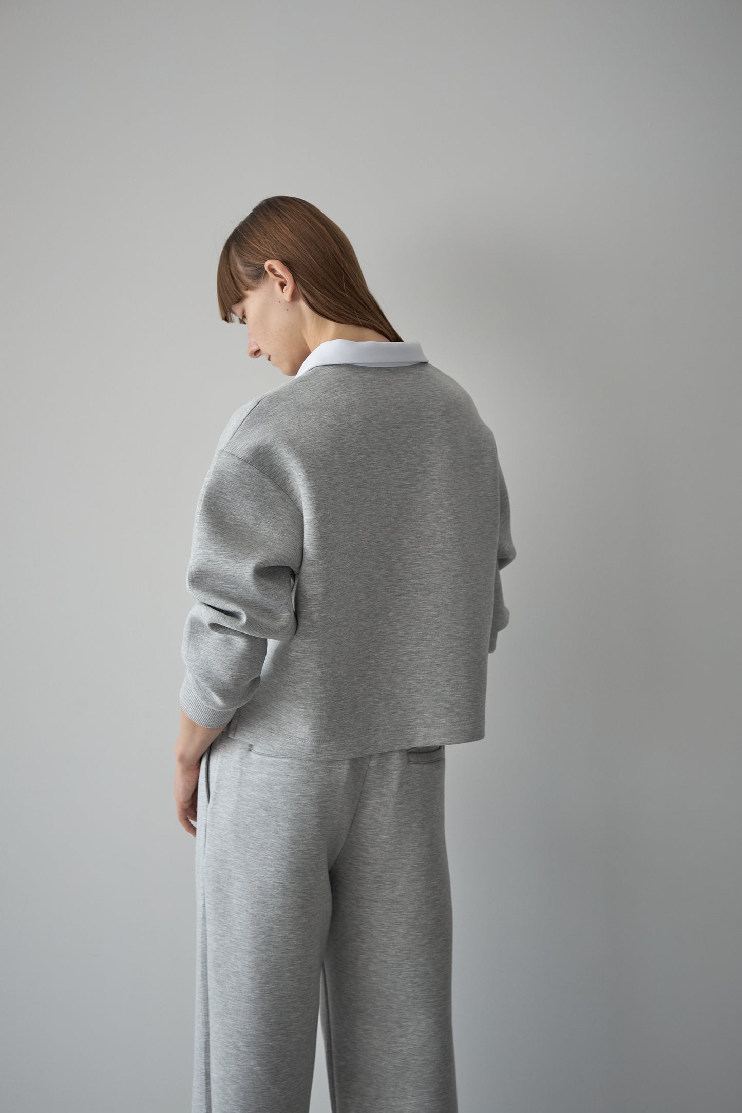 ビックカラースウェット【GRAY×WHITE】