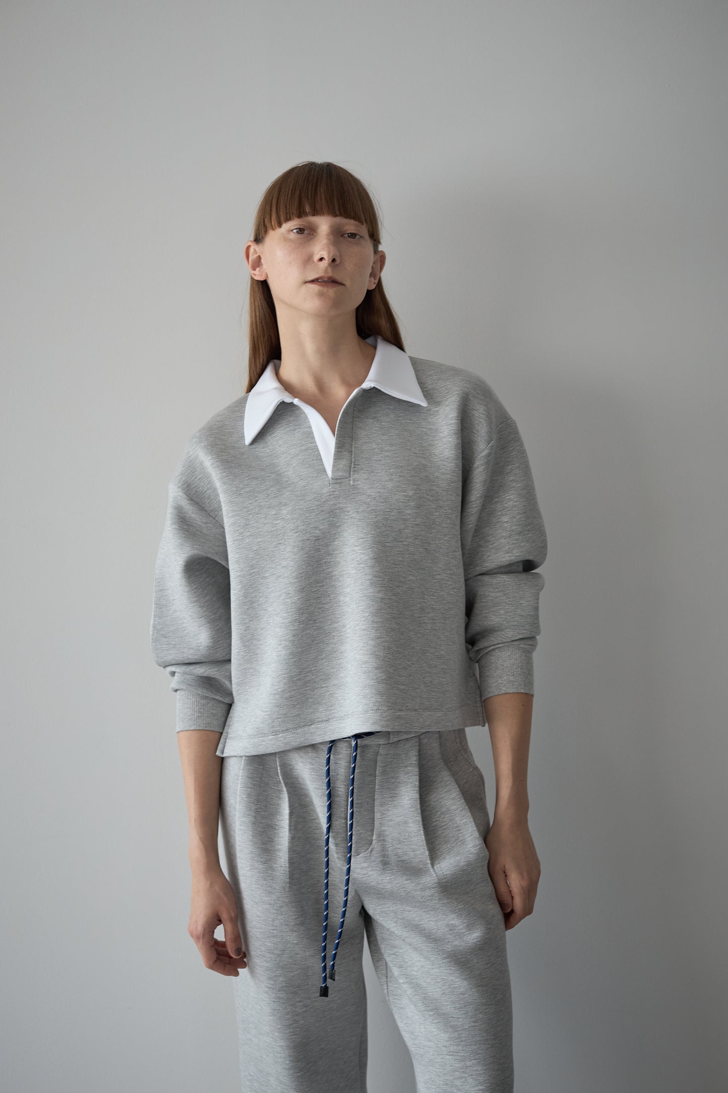 ビックカラースウェット【GRAY×WHITE】