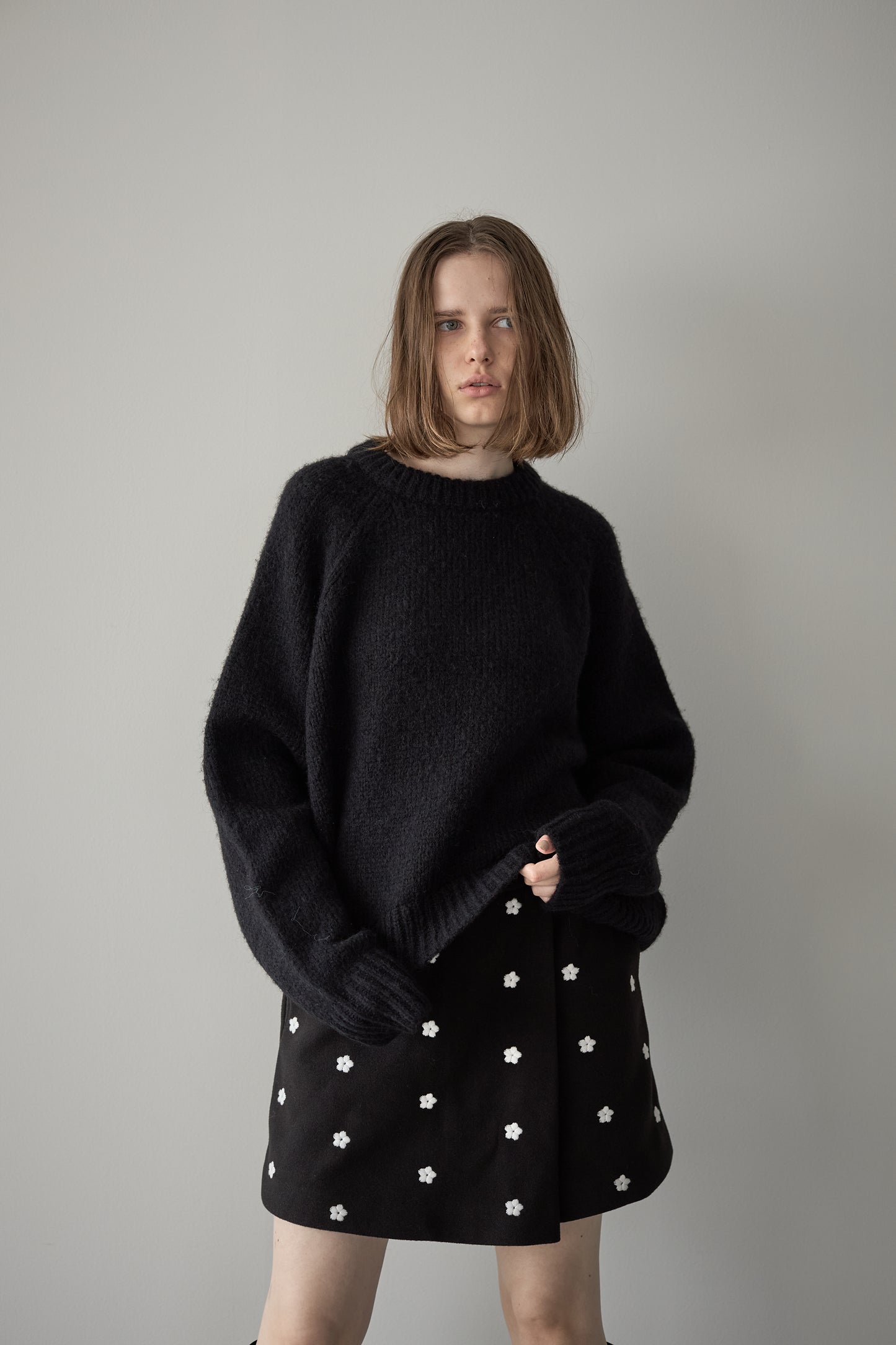 フラワースコート【BLACK】