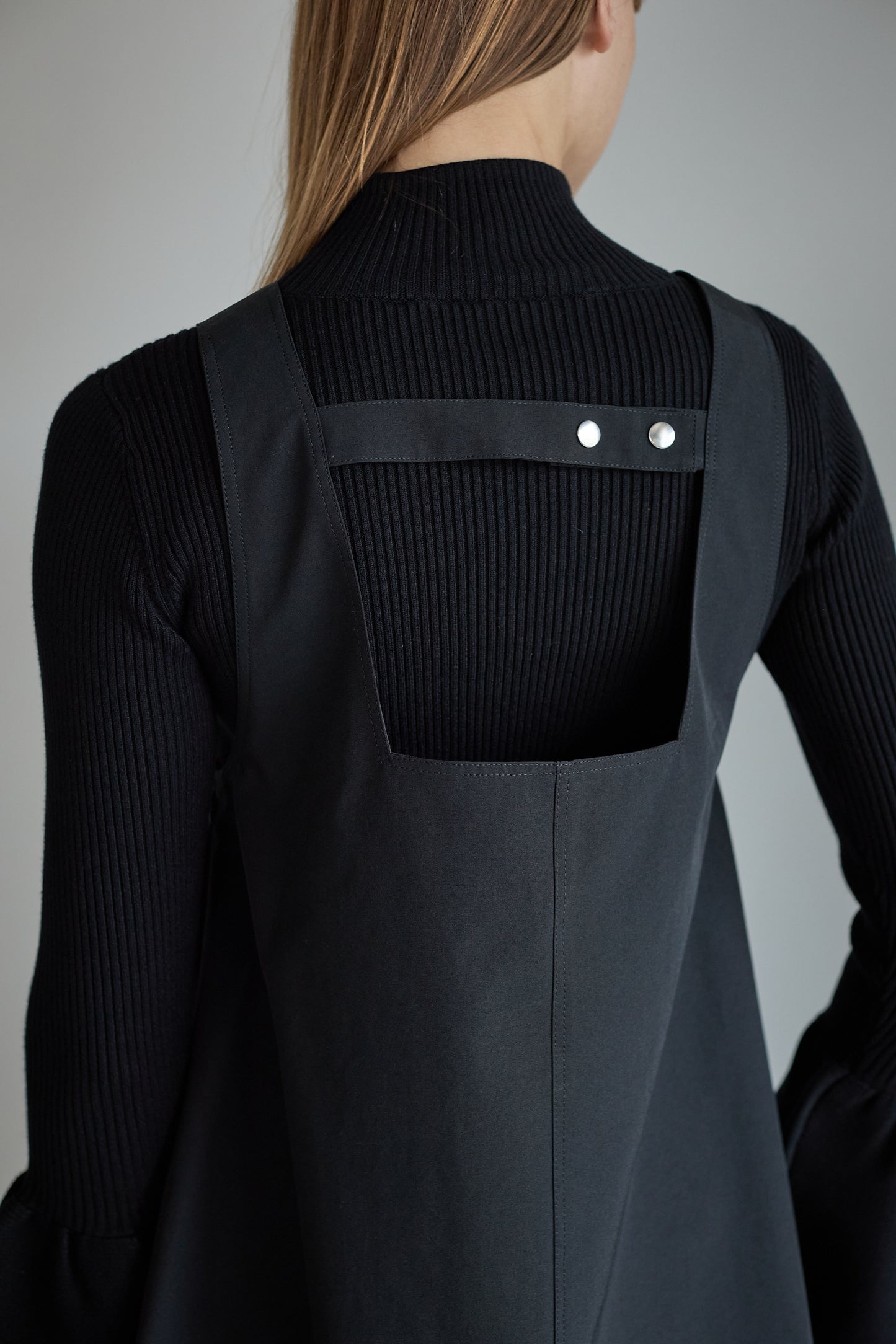 ボタンミニワンピース【BLACK】