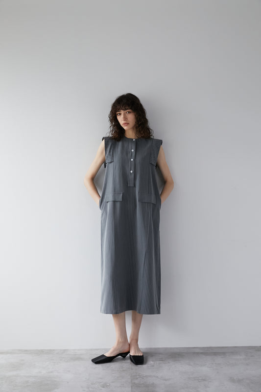 ストライプワンピース【GRAY】