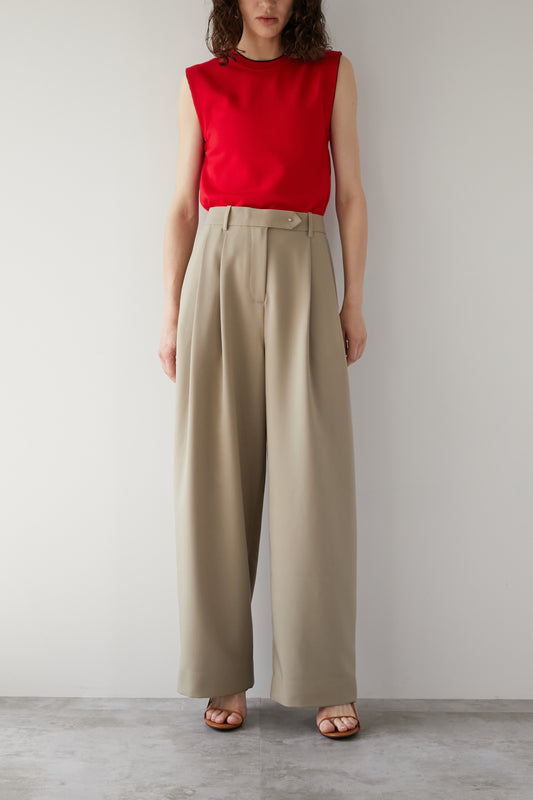 タックアジャストパンツ【BEIGE】