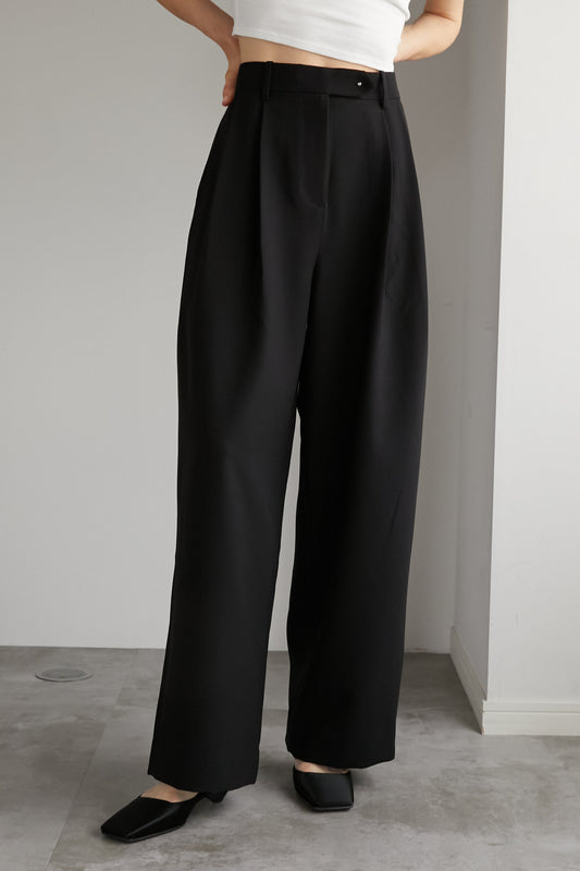 タックアジャストパンツ【BLACK】