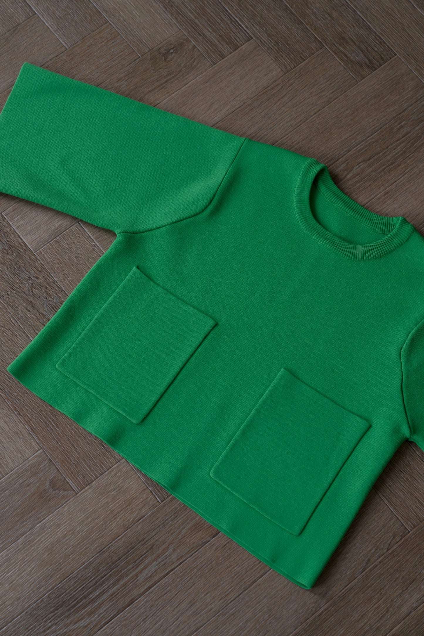 ショートポケットニット【GREEN】