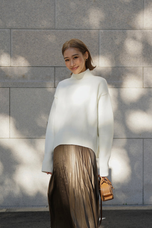 タートルニット【WHITE】