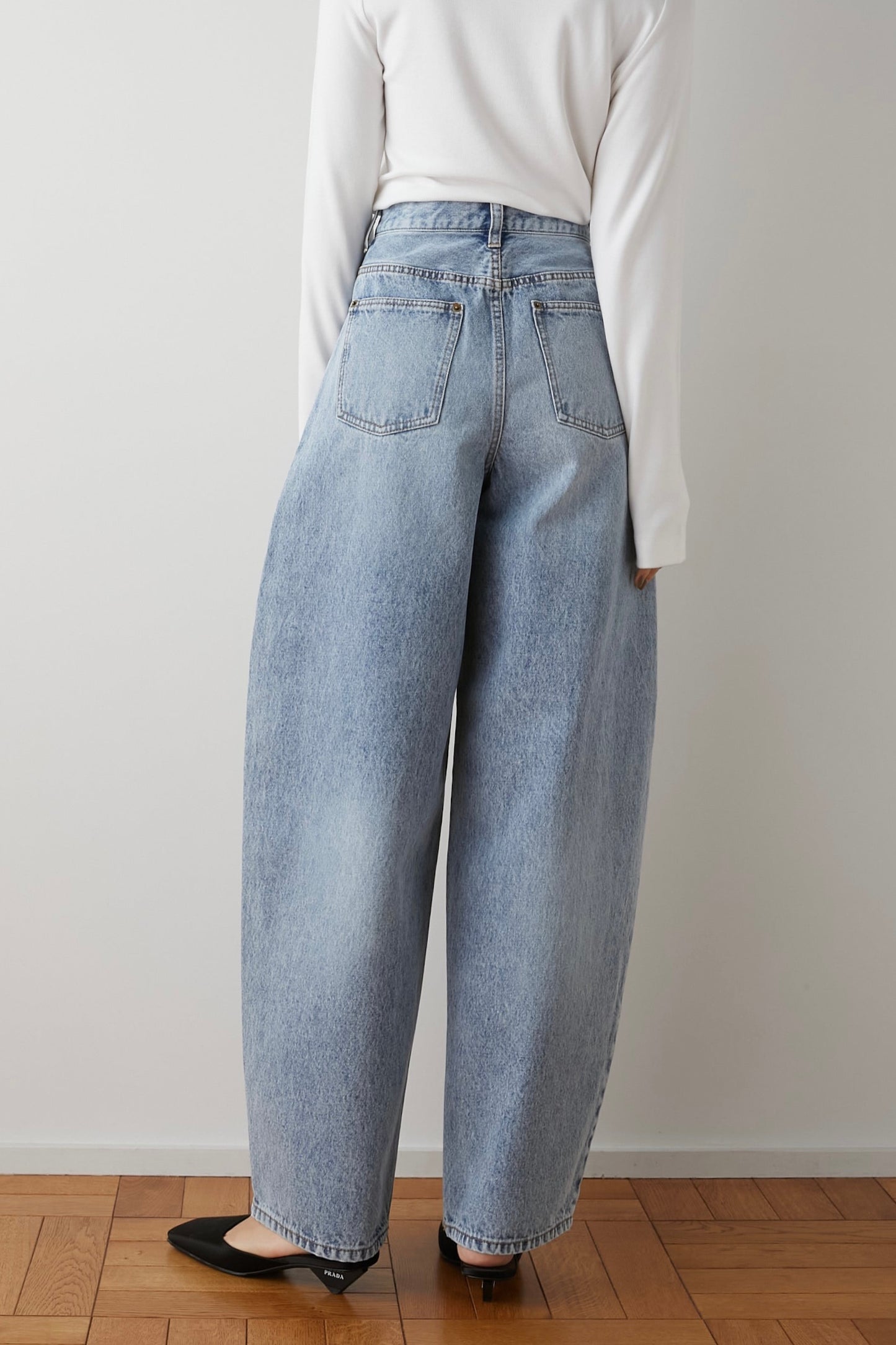 カーブデニム【BLUE】