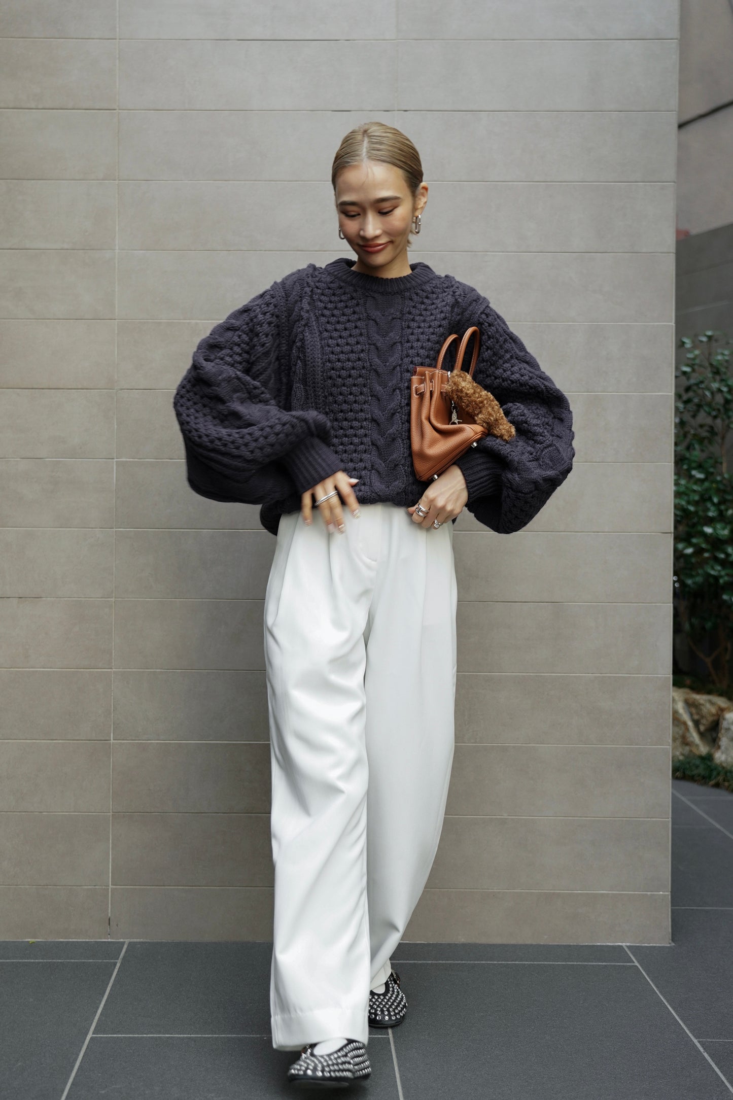 タックアジャストパンツ【WHITE】