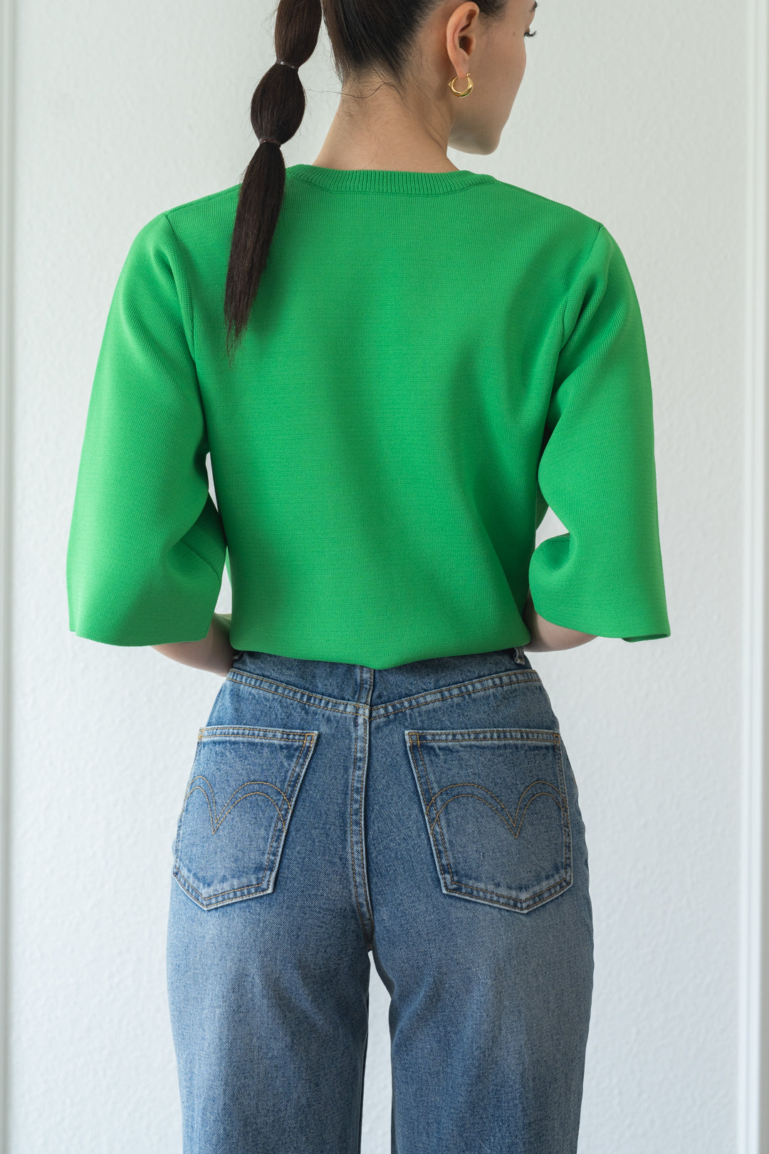 ショートポケットニット【GREEN】