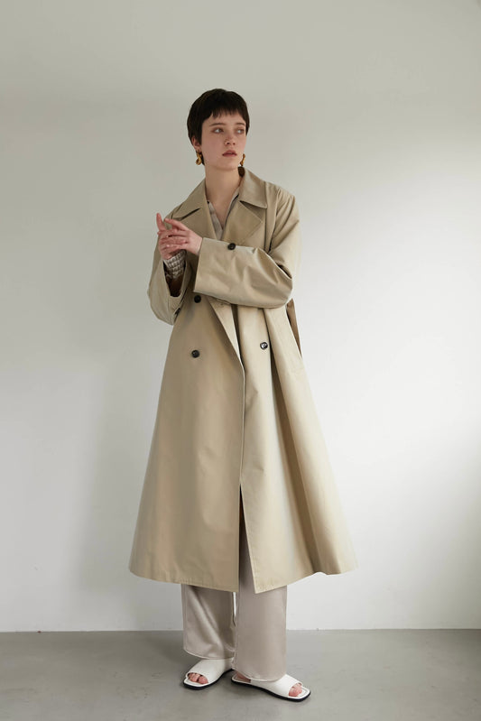 ロングトレンチコート【BEIGE】