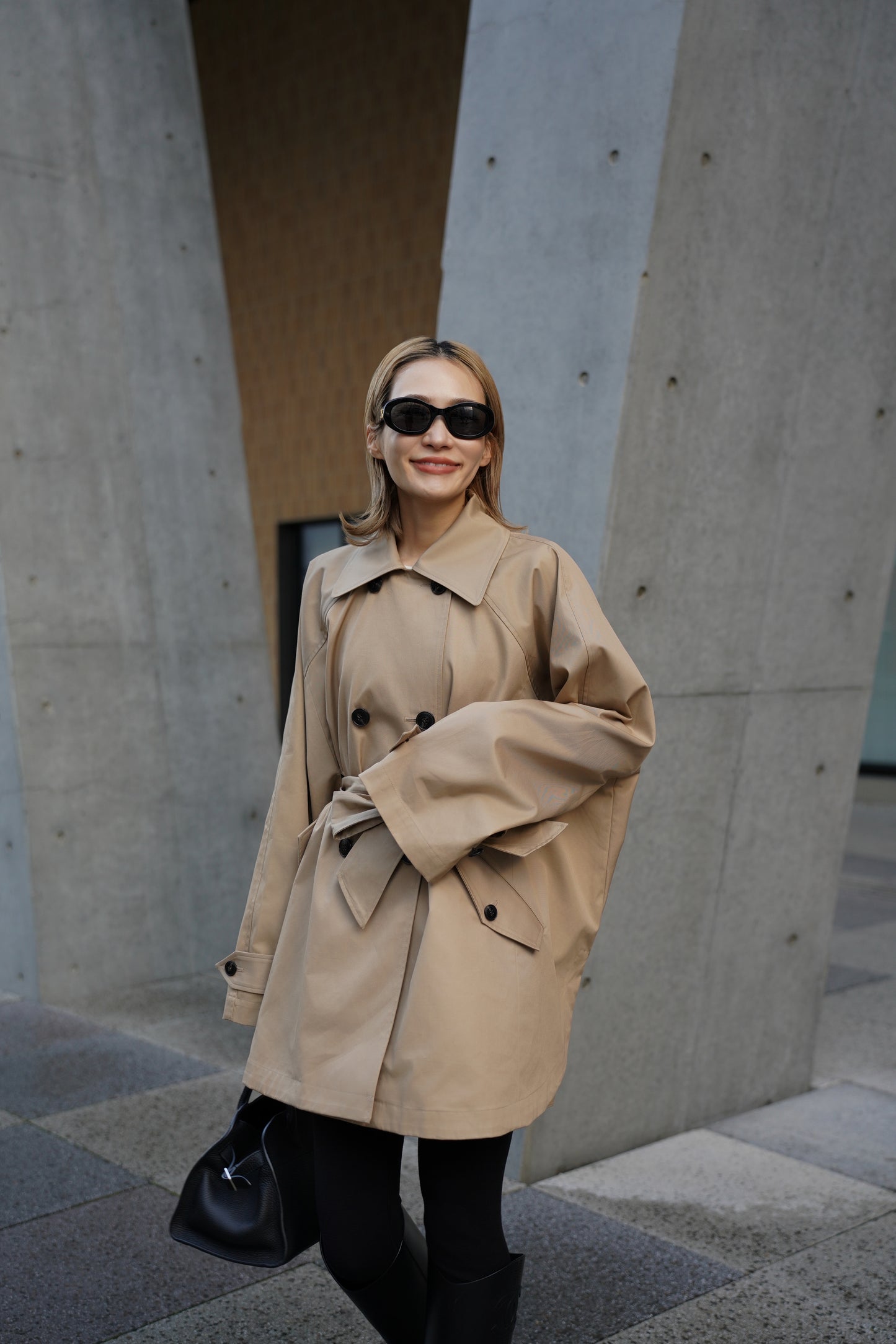 ケープトレンチコート【BEIGE】