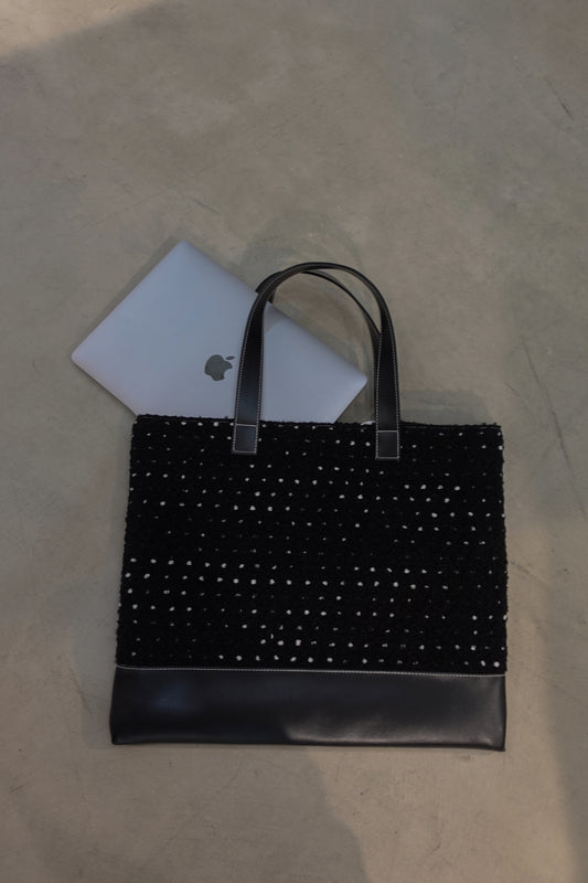 ドットトートバッグ(M)【BLACK】