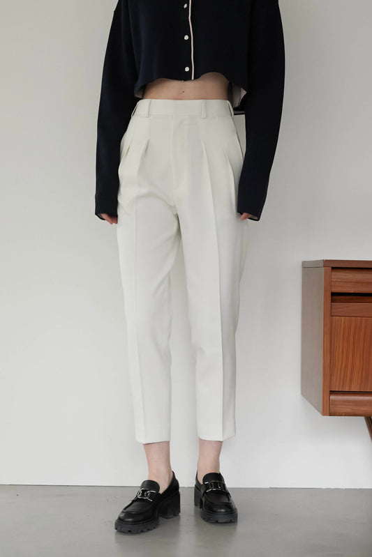 テーパードパンツ【WHITE】