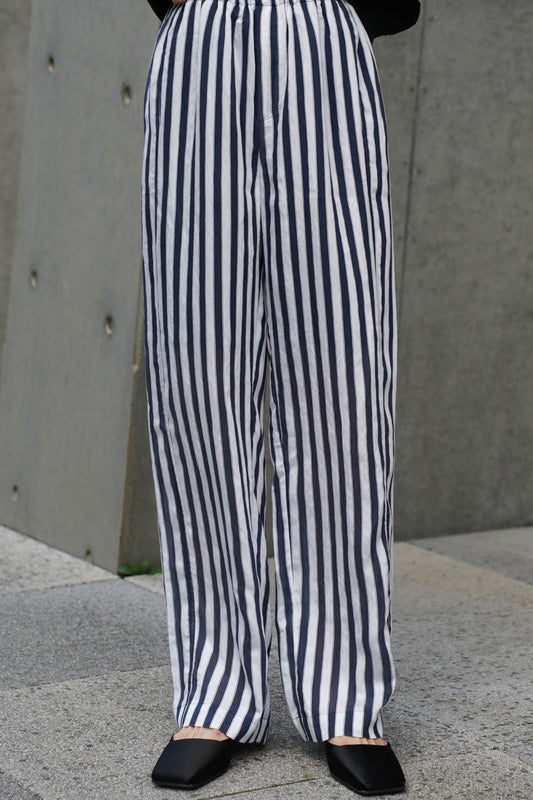ストライプパンツ【NAVY】