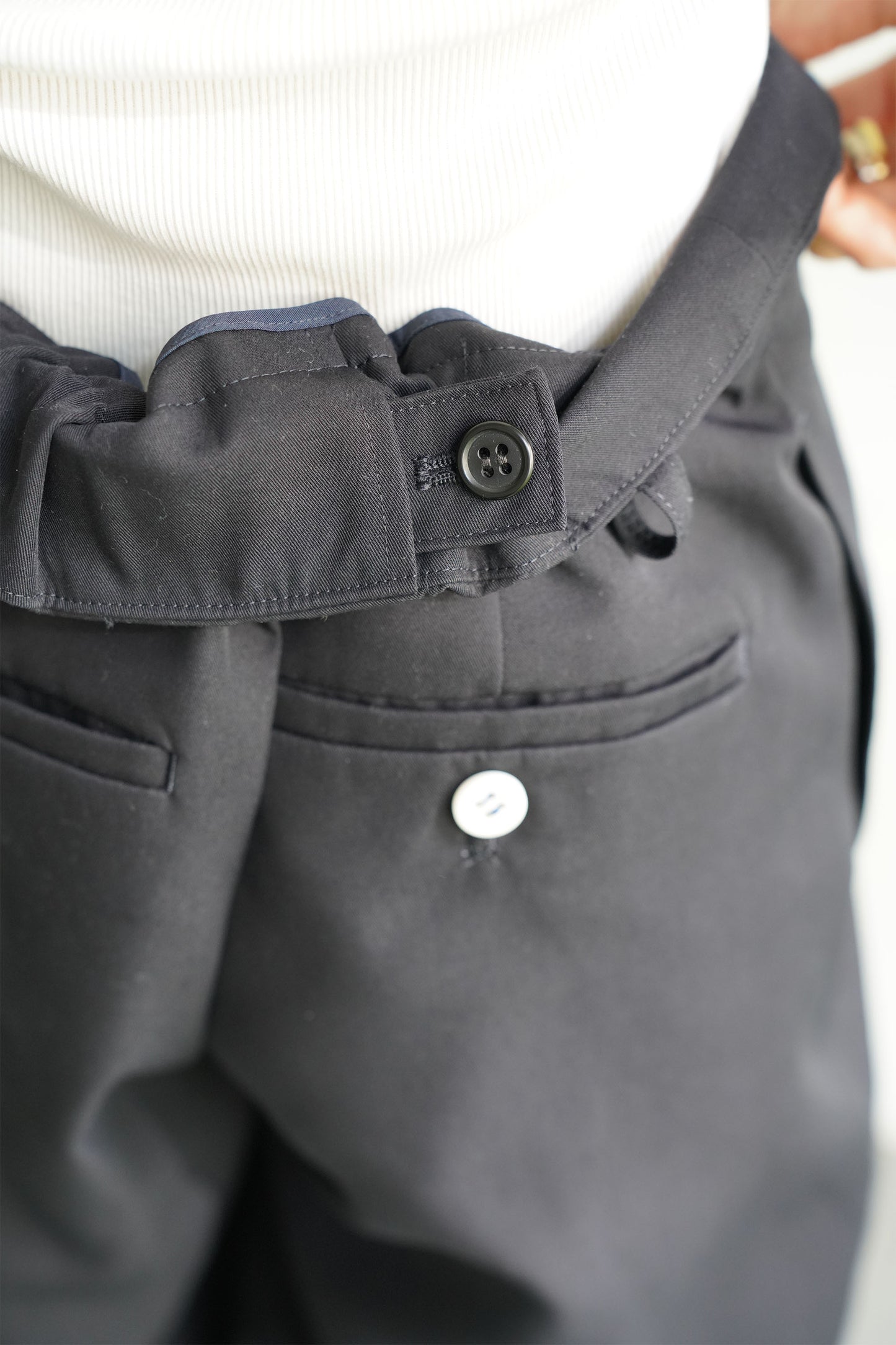 タックトラウザーズ【NAVY】
