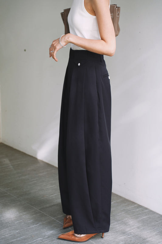 タックトラウザーズ【NAVY】