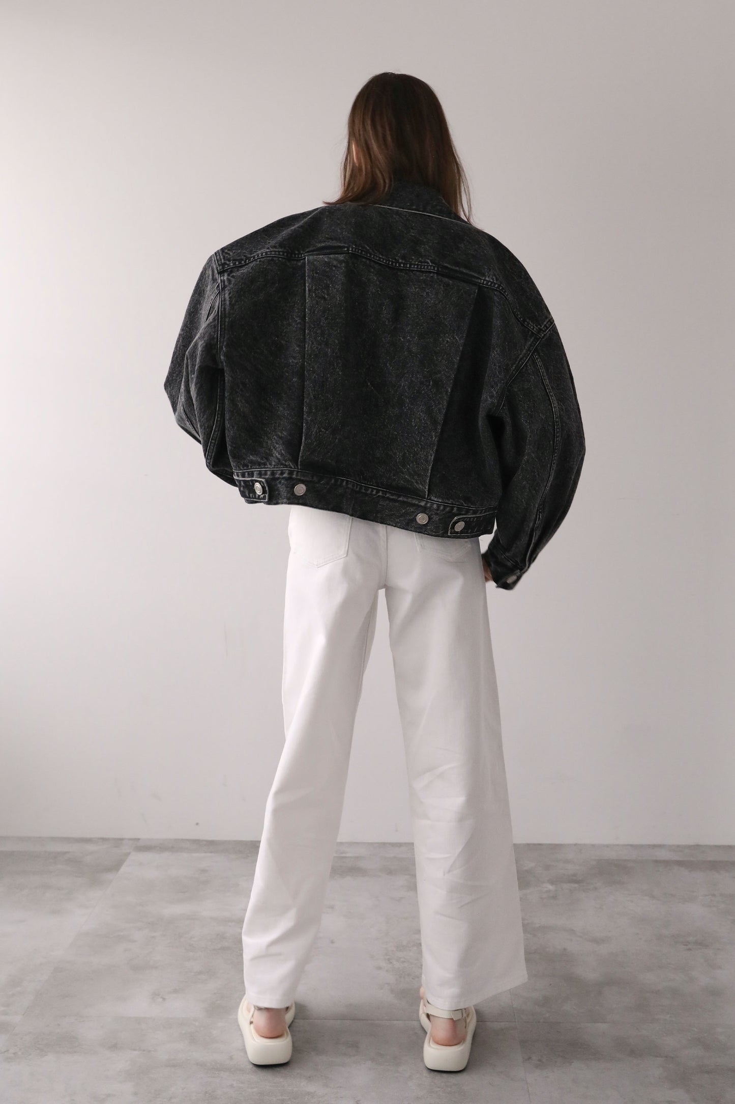 【予約販売6月中旬配送】ワイドデニム【WHITE】