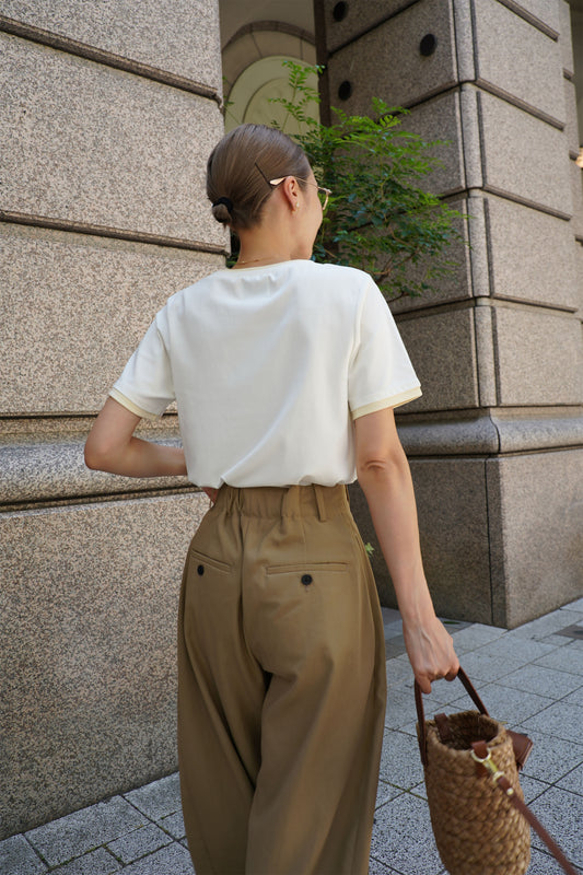 バイカラーTEE【WHITE】