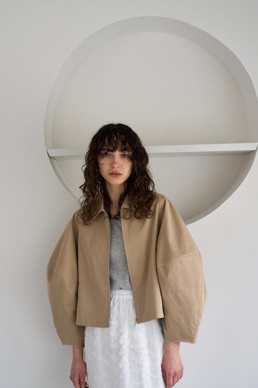 ステッチブルゾン【BEIGE】