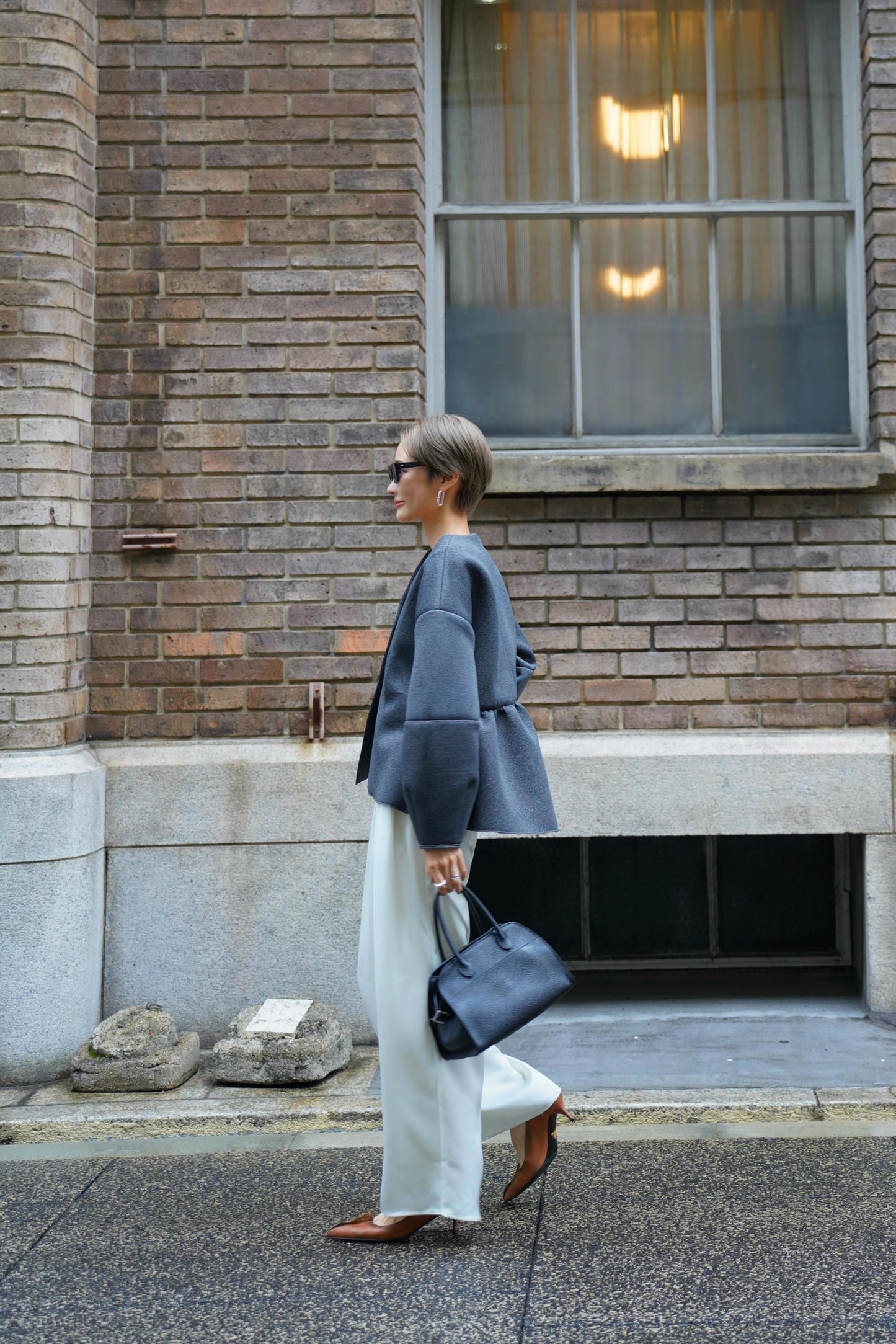 ターバックフリルアウター【GRAY】