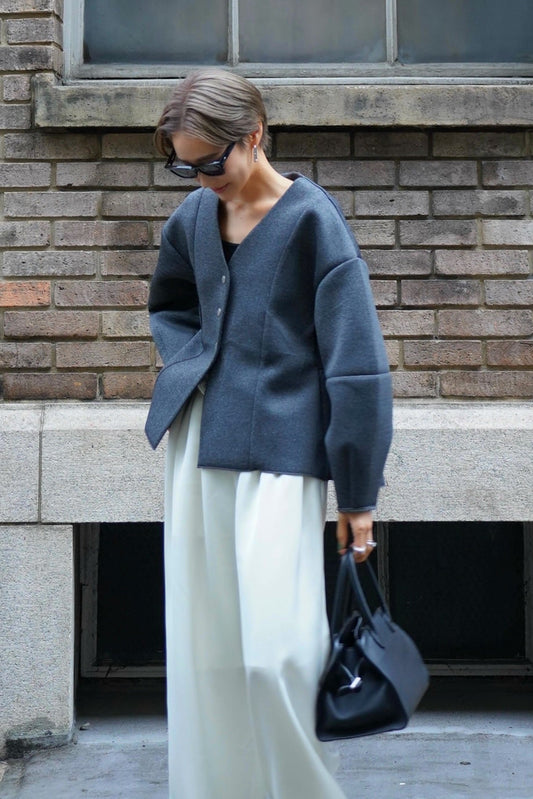 ターバックフリルアウター【GRAY】