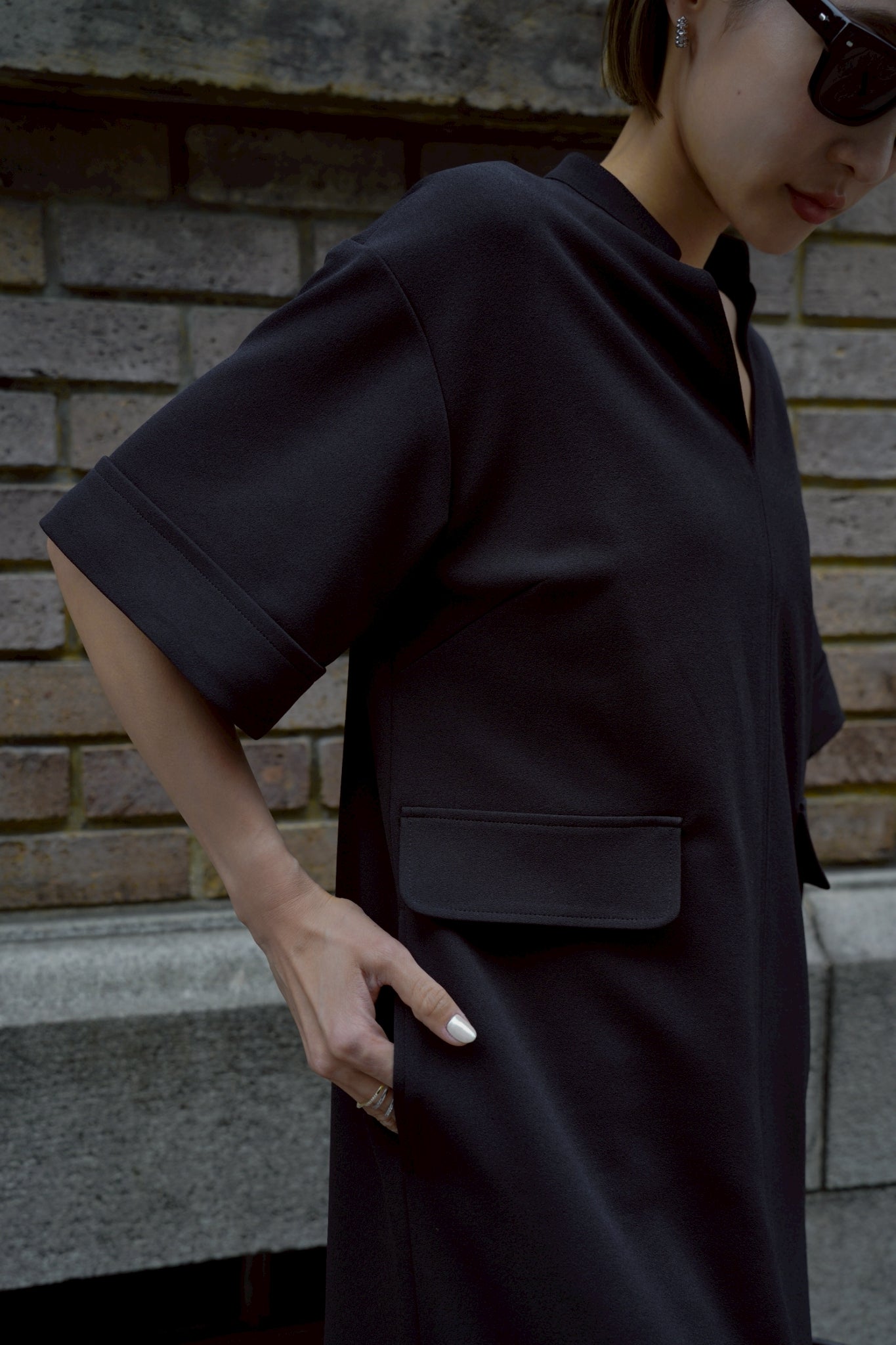 【予約販売5月末配送】ジョーゼットOP【BLACK】