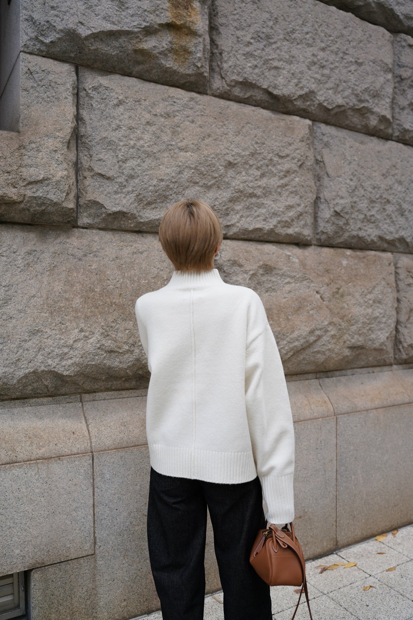 タートルニット【WHITE】