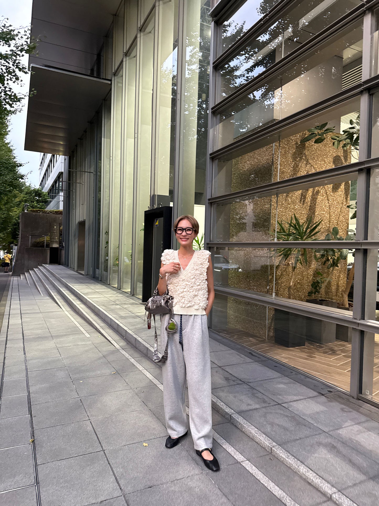 スウェットワイドパンツ【GRAY】