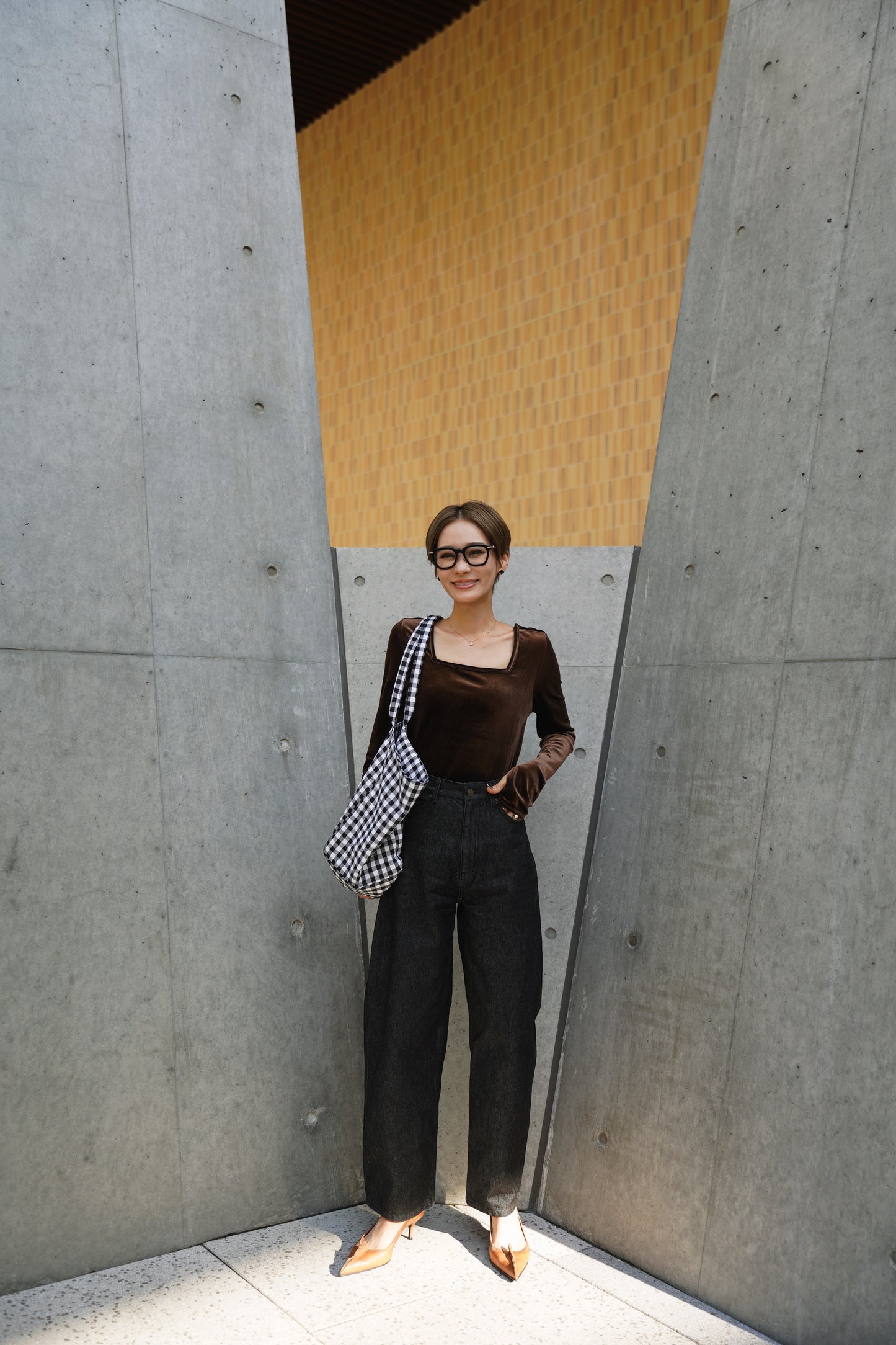 ベロアトップス【BROWN】