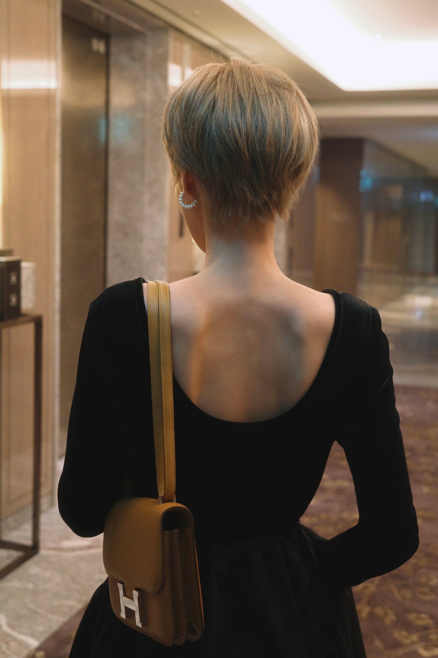 アジャストギャザースカート【BLACK】