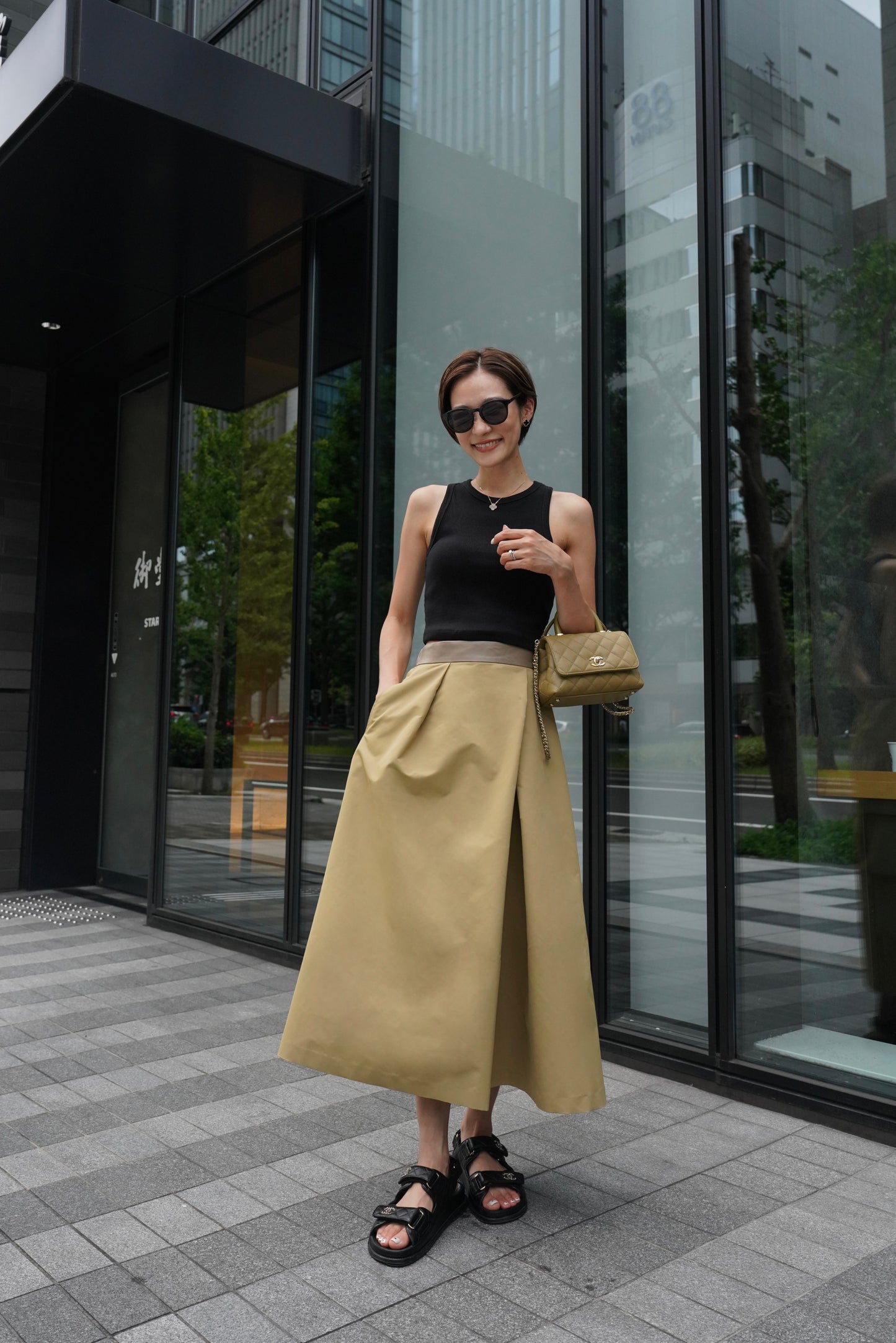 フレアスカート【BEIGE】