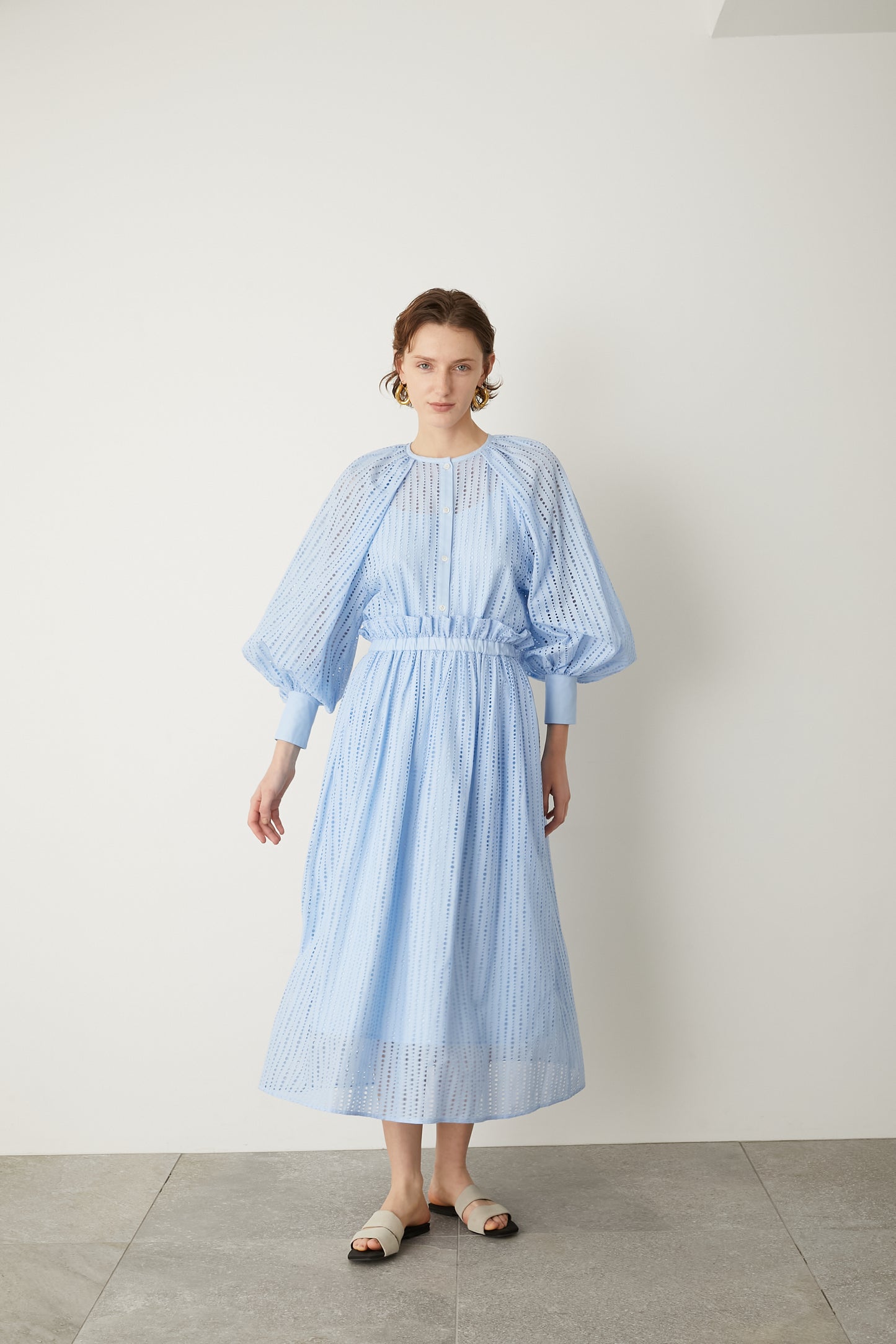 エンブロイダリースカート【BLUE】