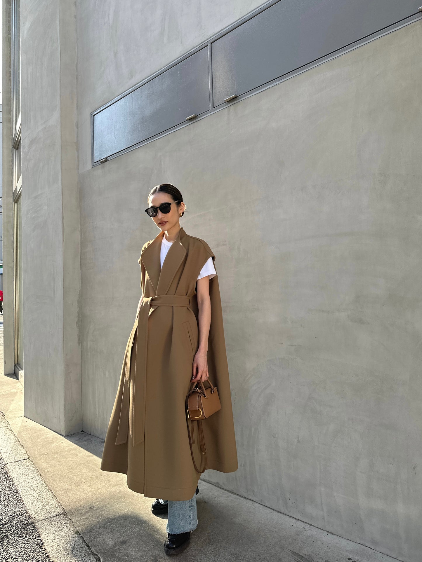 スリーブレスコート【BEIGE】