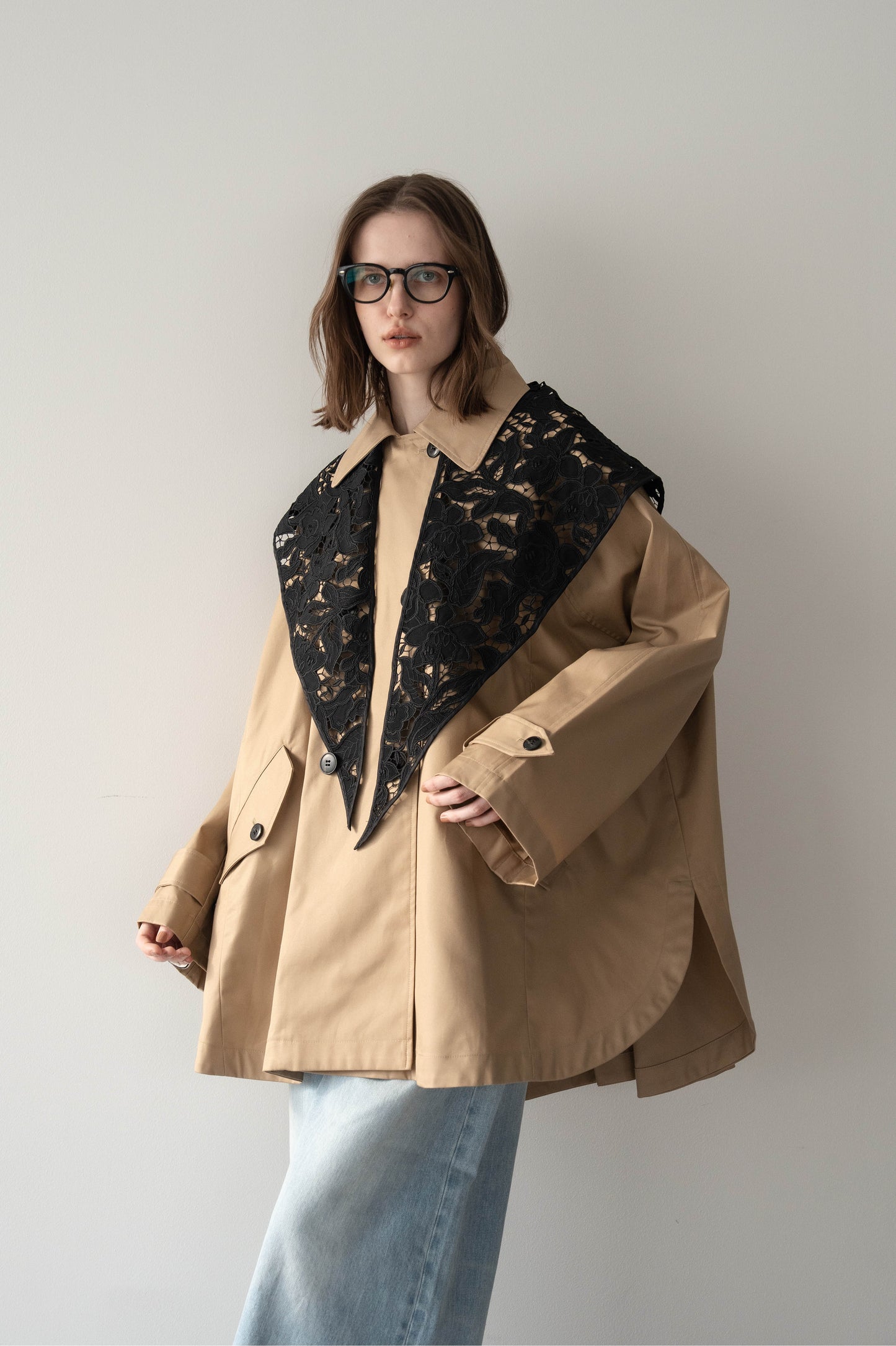 ケープトレンチコート【BEIGE】